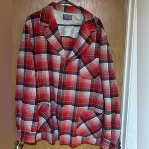 Vintage Pendleton 49er Jacket Wool Plaid Mens XL 70s 80s